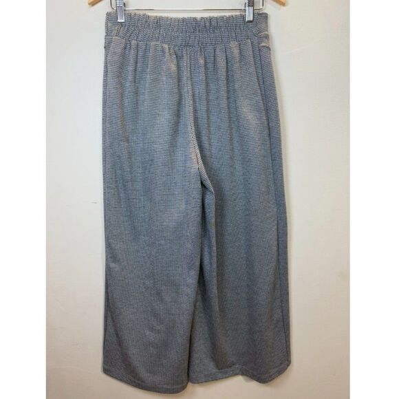 Maeve Women's Size Small Black White Houndstooth Wide-Leg Pants Button Fly - Picture 6 of 8